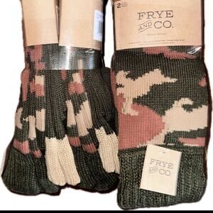 Frye & Co camp olive green long socks / boot socks 
Size 10-13